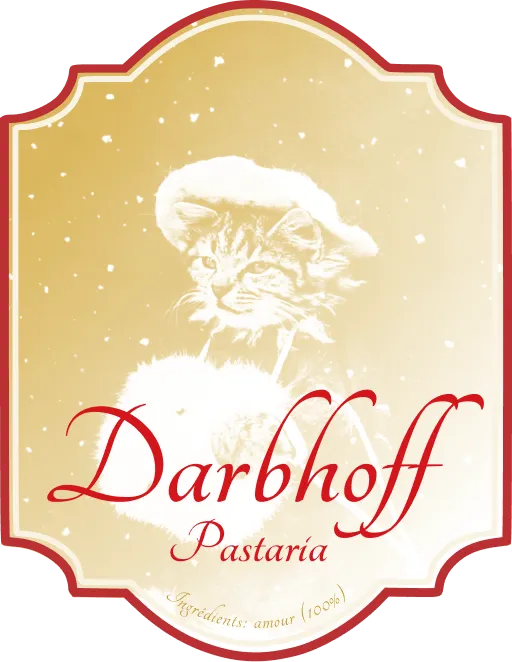 Étiquette de pot de pâte de Noël avec un chat vintage déguisé en père noël